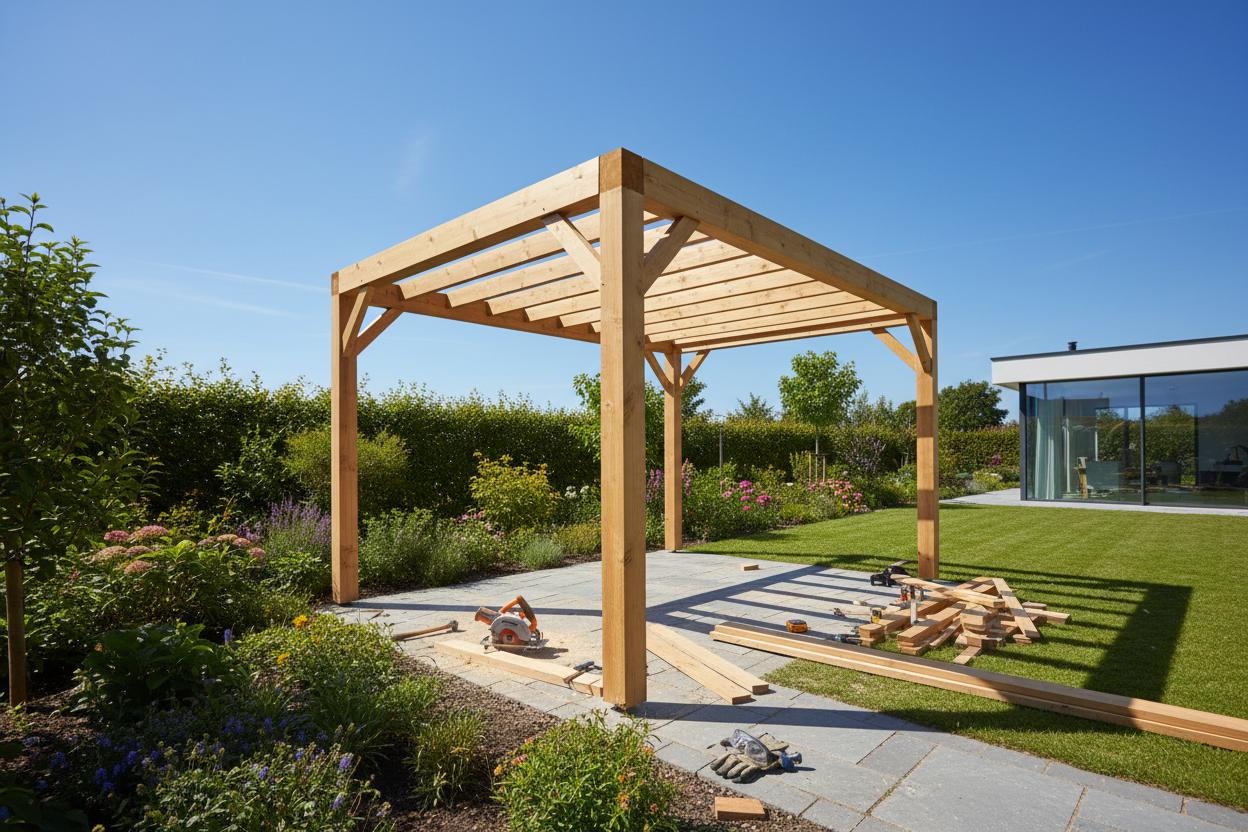 Réussir à fabriquer une pergola en bois : les étapes clés