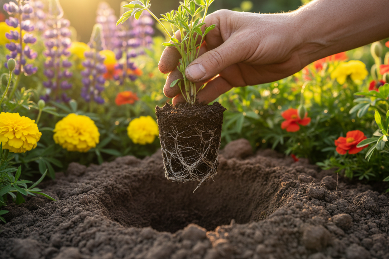 Réussir à planter fleurs et végétaux au jardin