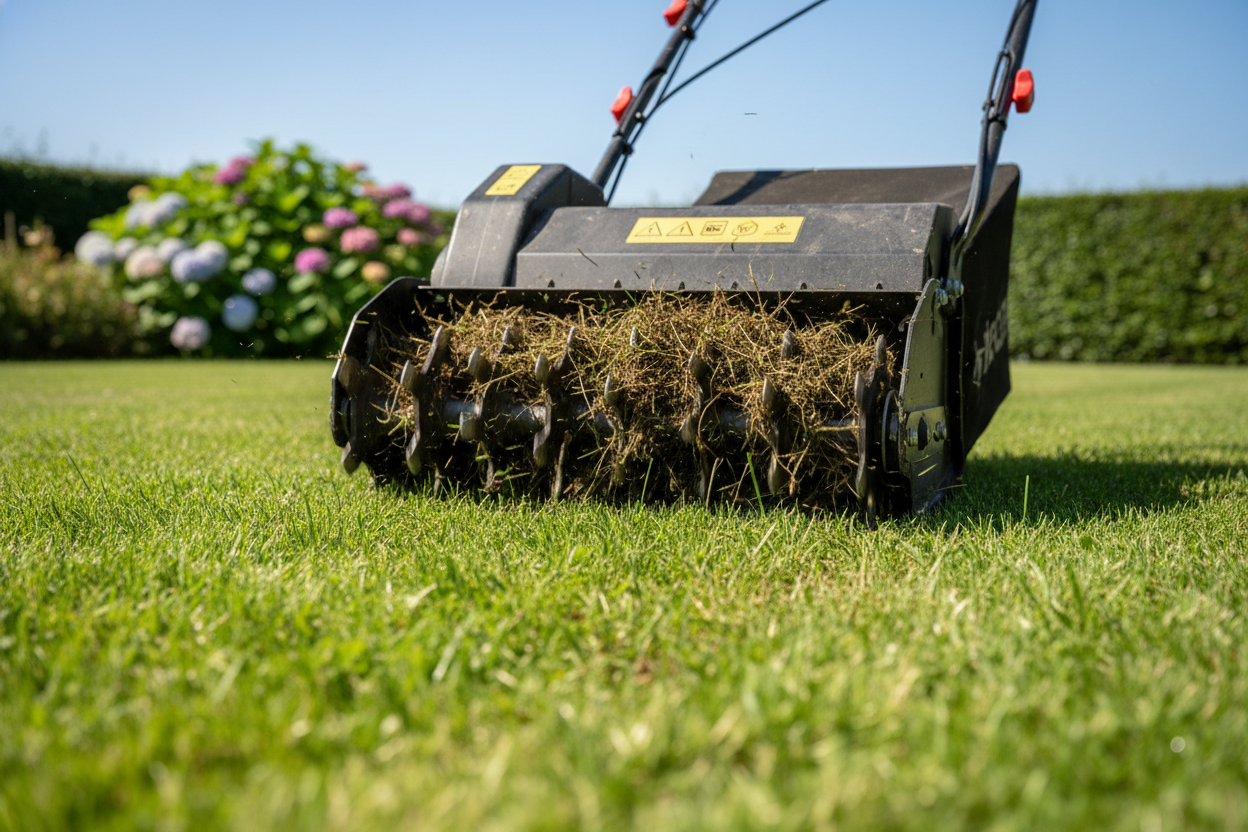 Utiliser un scarificateur gazon pour une pelouse saine