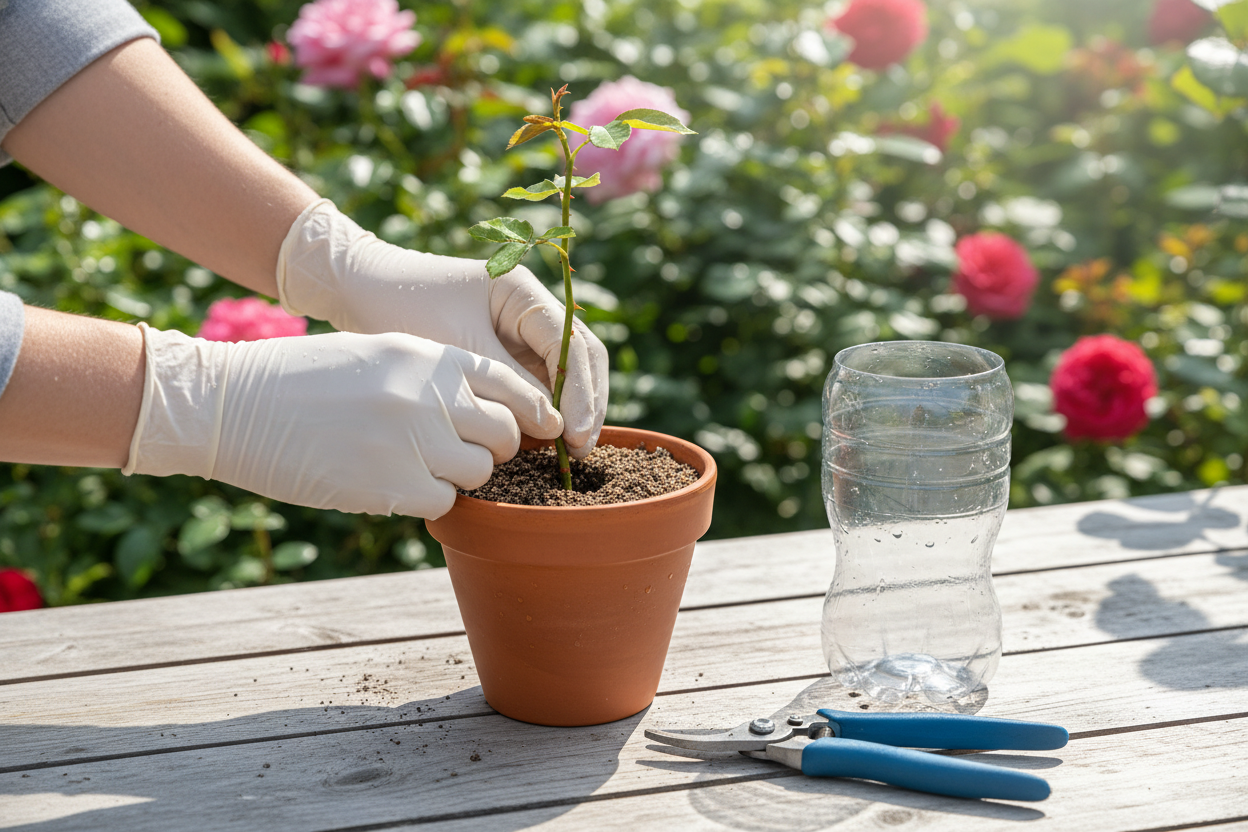 Comment faire un bouturage de rosier et réussir vos plants