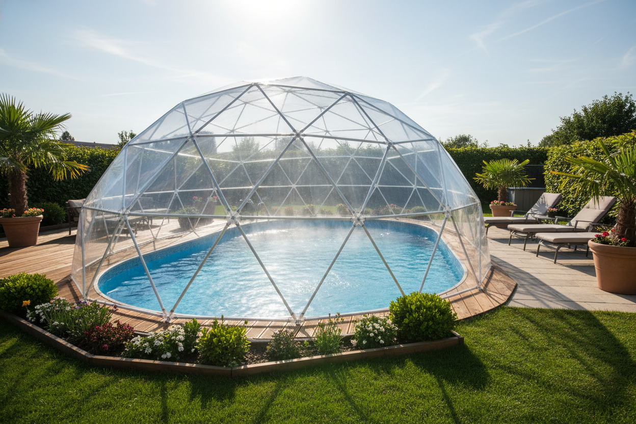 Choisir un dôme pour piscine hors sol : confort et chaleur