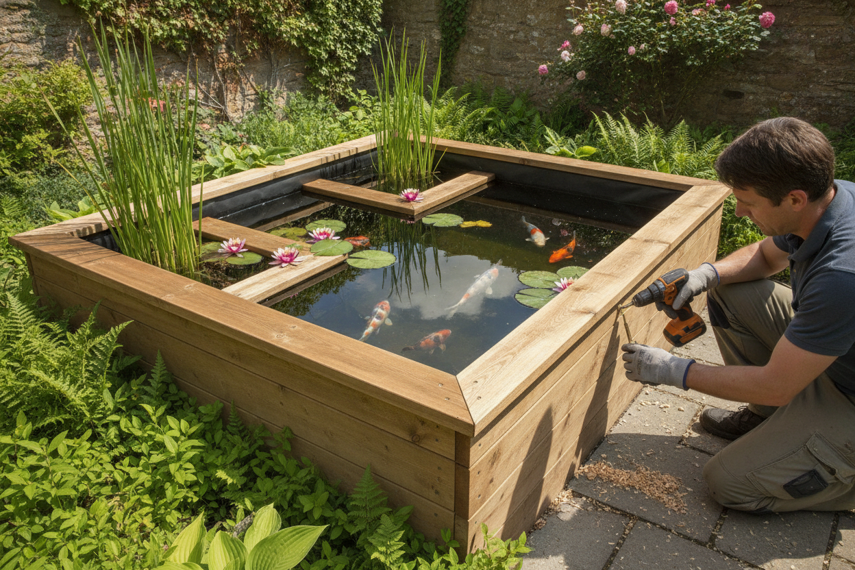 Réussir la fabrication d’un bassin hors sol dans son jardin