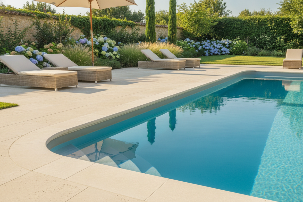Margelle piscine avec retombée : guide complet pour bien choisir