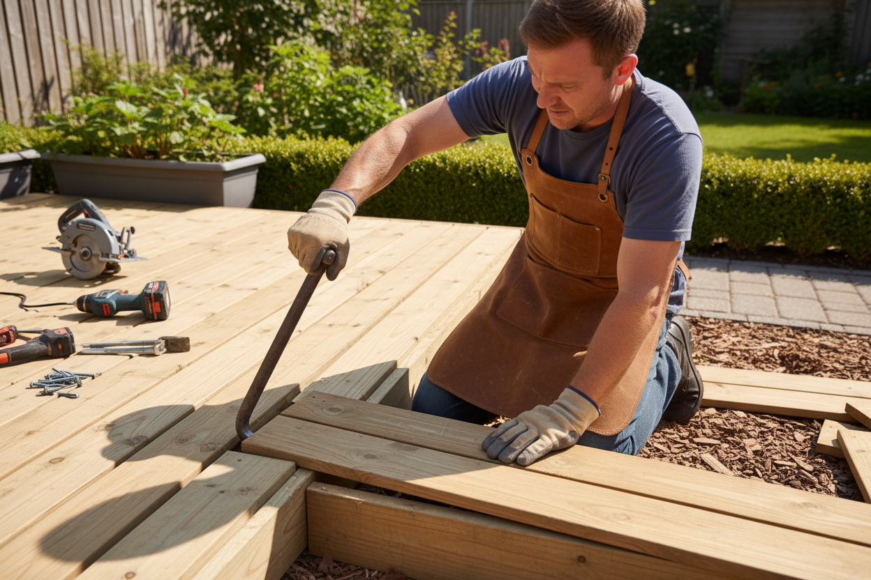 Comment fabriquer un redresseur de lame de terrasse maison