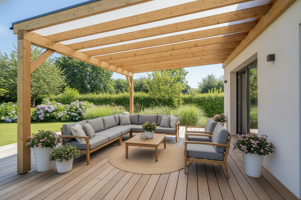 Toit de terrasse en bois : guide complet pour bien choisir et installer