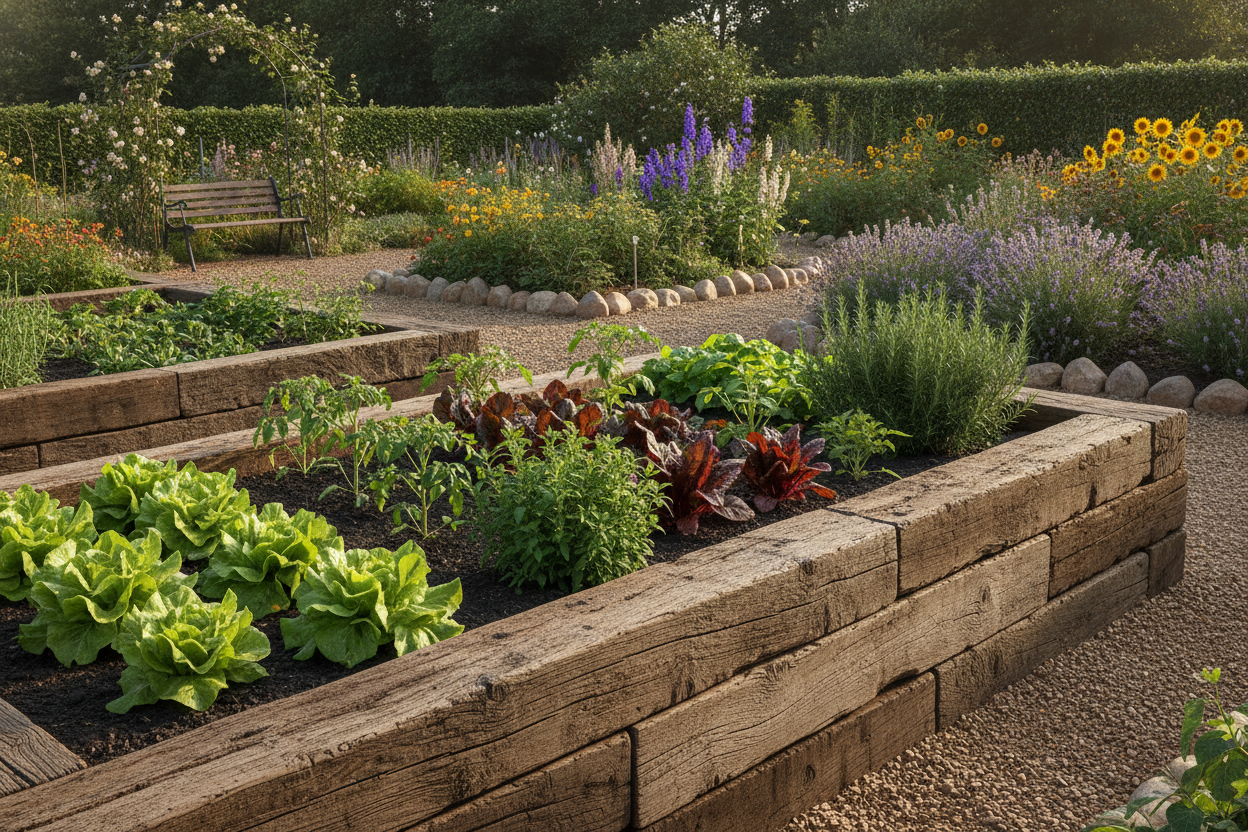 Traverses de chemin de fer pour jardin : le guide complet avant d’acheter