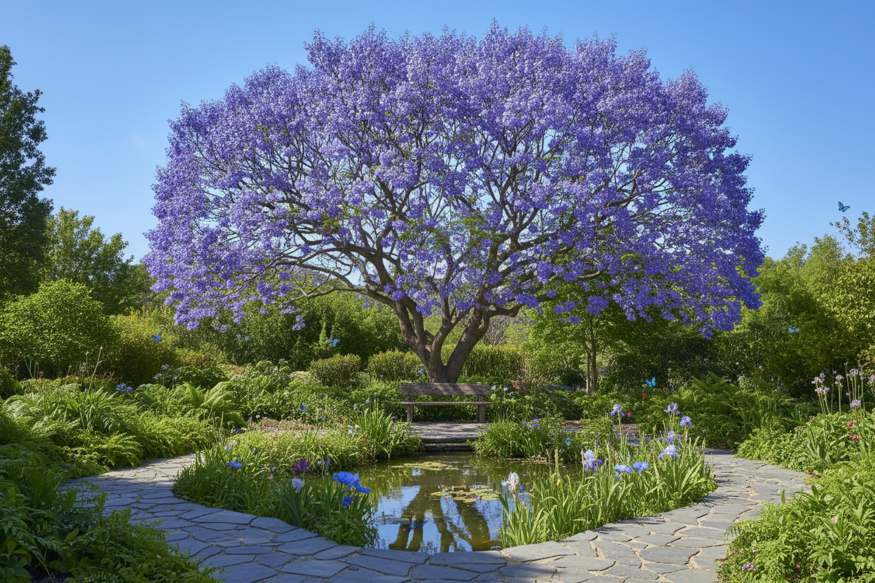 Arbres à fleurs bleues : lesquels planter vraiment en France ?