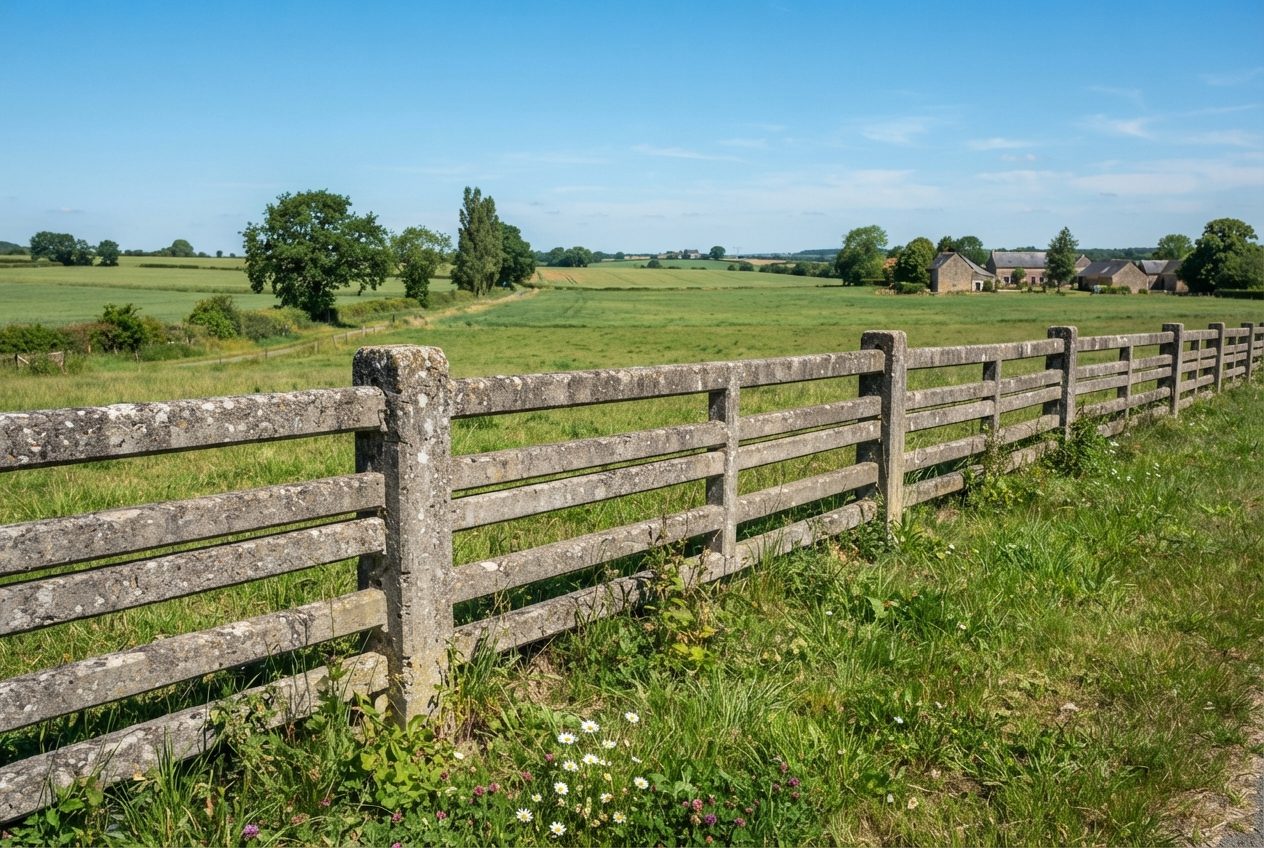 Clôture normande béton : ce qu’il faut savoir avant de l’acheter et de la poser