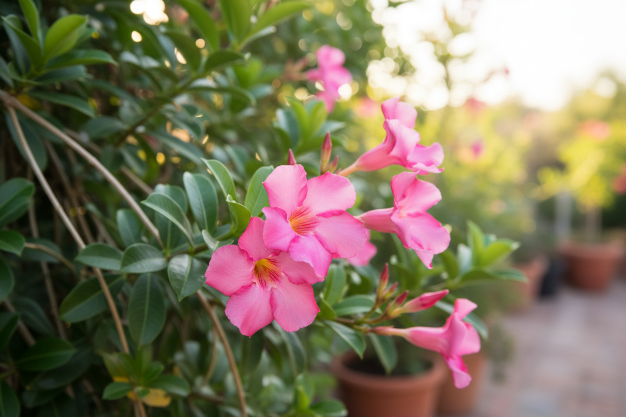 Dipladénia : tout savoir pour le cultiver et le faire fleurir