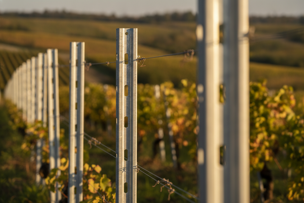 Piquet de vigne galvanisé : tout savoir avant d&rsquo;équiper son vignoble