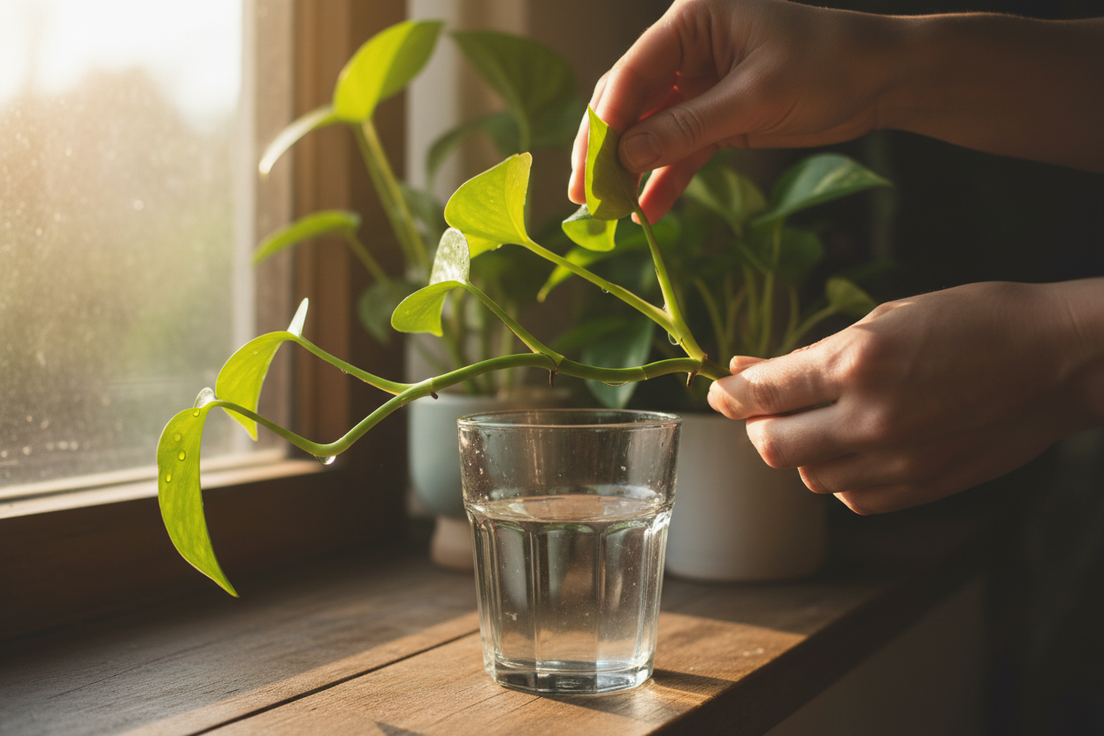 Bouturer un pothos : méthodes, délais et taux de réussite