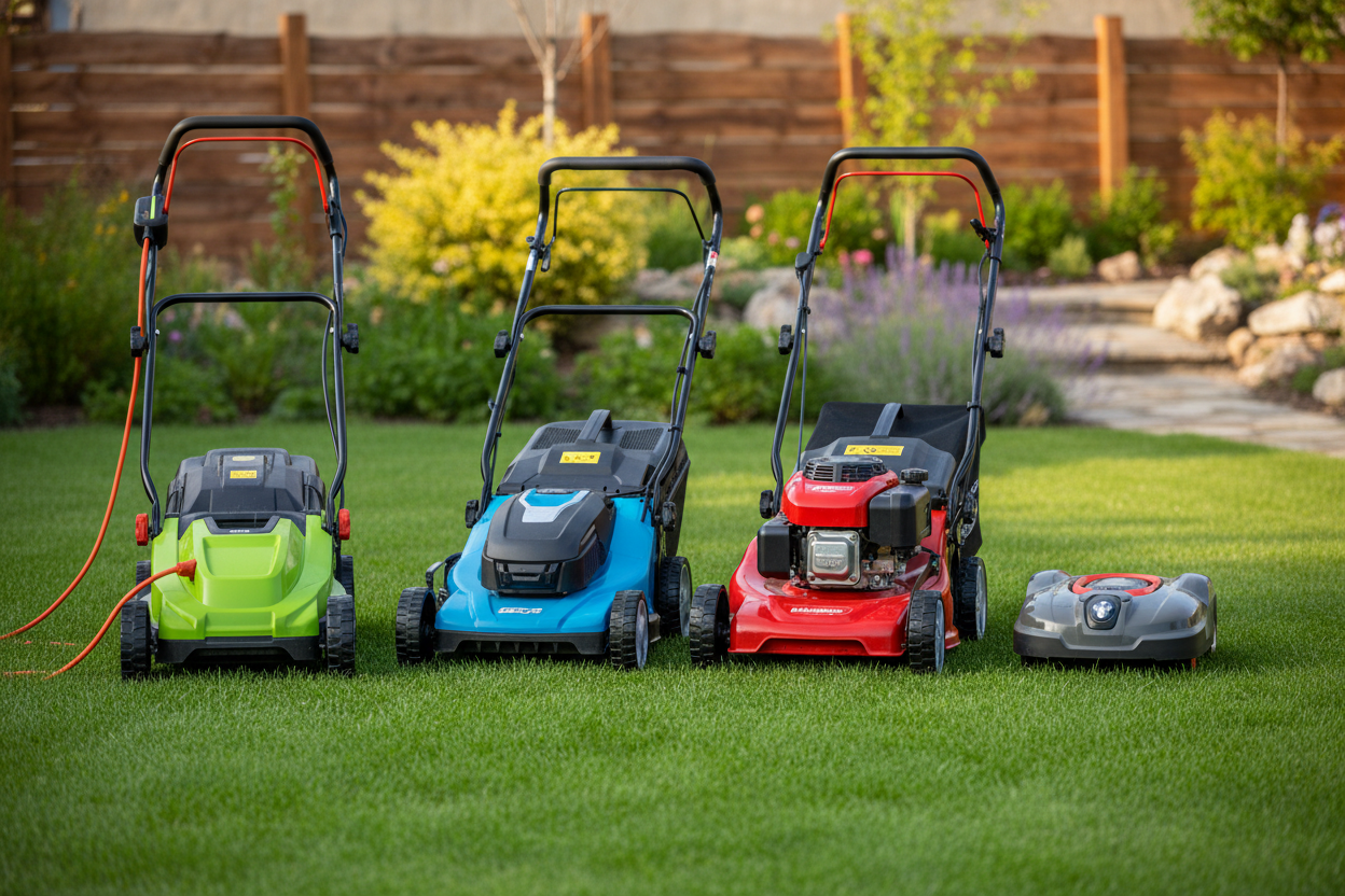 Einhell tondeuse : 4 types comparés pour bien choisir en 2026